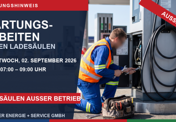 Wartungsarbeiten an unseren Elektro-Ladesäulen